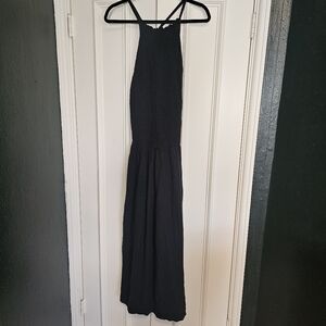 FP Beach Smocked Spell On You Sleeveless Dress Slit Side Size L